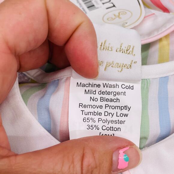 NWT Lullaby Set 24M Rainbow Stripe Breccan Dress - Picture 5 of 5